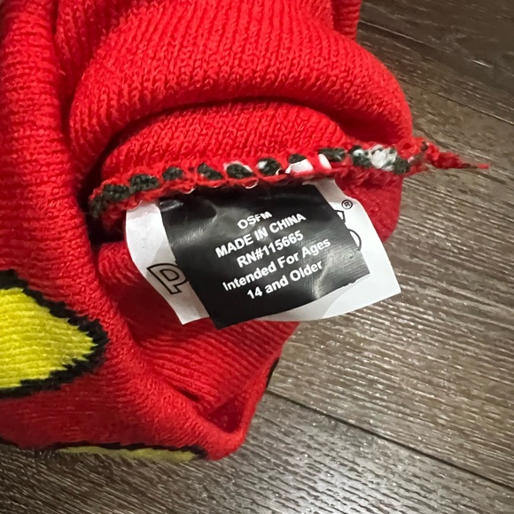 NWT Festive peanuts Knit Beanie with Pom multi color - Picture 3 of 5